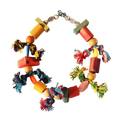 Brinquedo Happy Bird Balanço Rede para Pássaros - Cores Sortidas