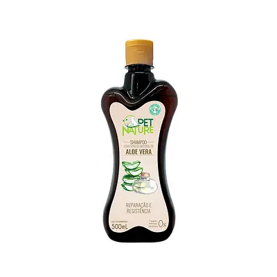Shampoo PetNature Aloe Vera para Cães e Gatos 500ml