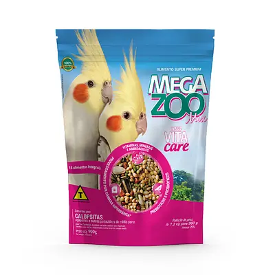 Alimento Megazoo Mix Vita Care para Calopsita