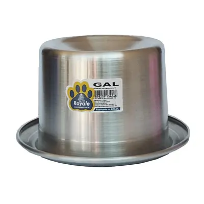Comedouro Royale Alto Anti Formiga Alumínio Pequeno para Gatos