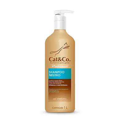 Shampoo Cat & Co Neutro para Gatos - 1 L