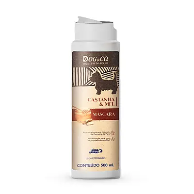 Mascara Hidratante Dog & Co Riquezas do Brasil Castanha e Mel para Cães 500ml