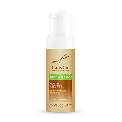 Banho a Seco Cat & Co Mousse para Gatos 50ml