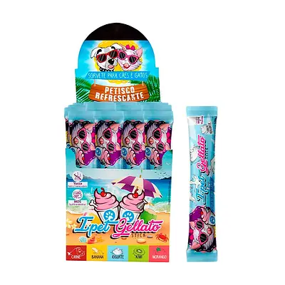 Sorvete Ipet Gelatto para Gatos Sabor Iogurte 30ml