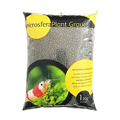 Substrato Soma Microsfera Plant Gravel Premium Soil Black 2-4mm para Aquários