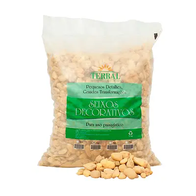Seixo Terral Perolado para Jardim 15 kg