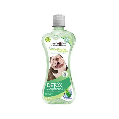 Shampoo Petbrilho Vegano Neutralizador de Odor Detox para Cães 500 ml