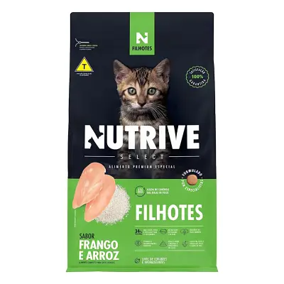 Ração Gatos Nutrive Select Filhotes Frango e Arroz 2,5kg