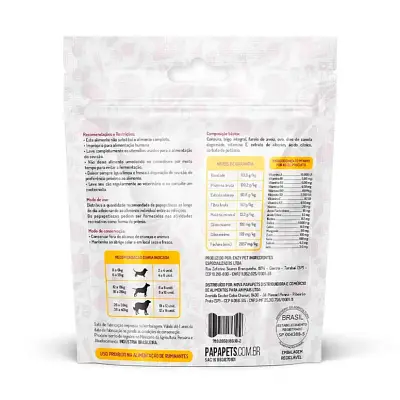 Biscoito Petisco Natural Papapetisco Para Cães Cenoura com Aveia 150g