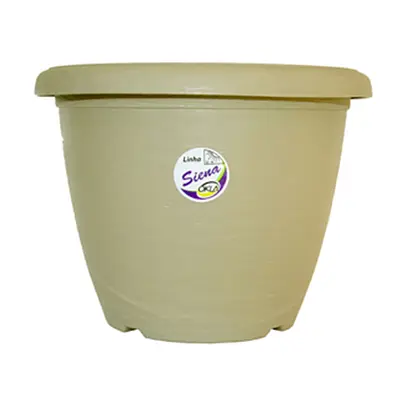 Vaso Okla Siena Cinza Taupe para Jardim