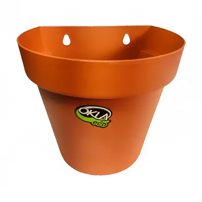 Vaso de Parede Okla Bari Eco Terracota para Jardim