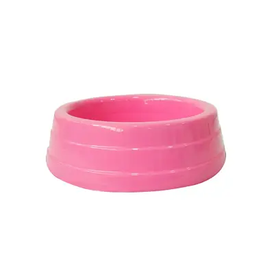 Comedouro Cães Dog Head Alumínio Pesado Colorido Rosa Médio 1800ml