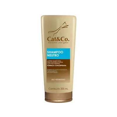 Shampoo Cat&Co Neutro Mundo Animal 200ml