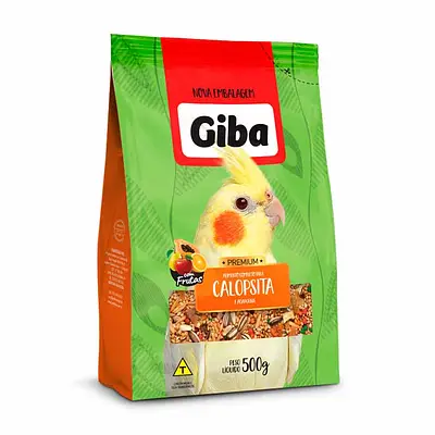 Alimento para Pássaros Giba Mix com Fruta Calopsita 500 g