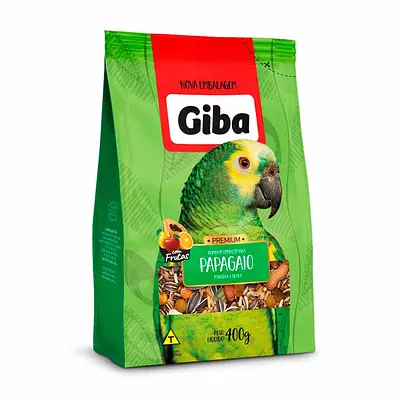 Alimento para Pássaros Giba Mix com Fruta Papagaio 400 g