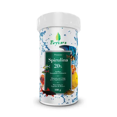 Alimento Poytara Spirulina 20% para Peixes