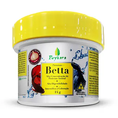 Alimento Poytara para Peixe Betta