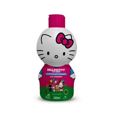 Condicionador Hello Kitty Hidratante Para Cães e Gatos Pet Society 300ml