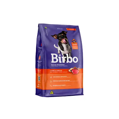 Ração Birbo para Cães Adultos Raças Pequenas Sabor Carne e Cereais