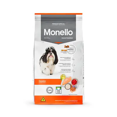 Ração Monello Dog para Cães Raças Pequenas Sabor Frango