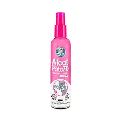 Álcool Gel Alcat Pata Pet Spray 200ml para Pets