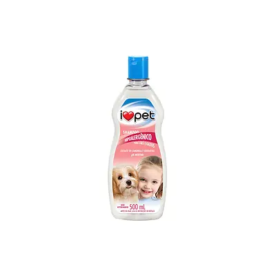 Shampoo I Love Pet Hipoalergênico para Cães e Gatos