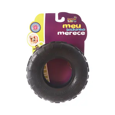 Brinquedo American Pets Pneu Maciço Preto para Cães - P