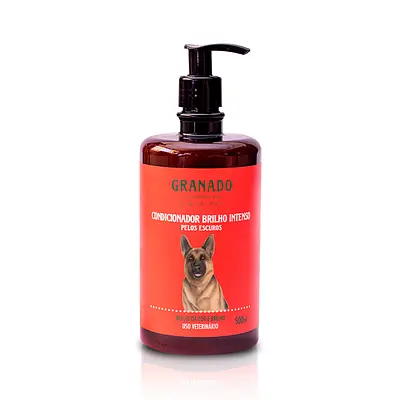 Condicionador Granado Brilho Intenso Pelos Escuros para Cães e Gatos 500 ml