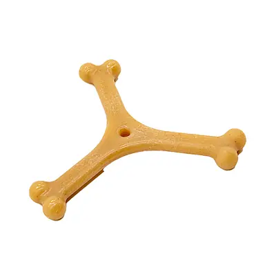 Brinquedo Truqys Osso Bamboo Y para Cães Sabor Bacon