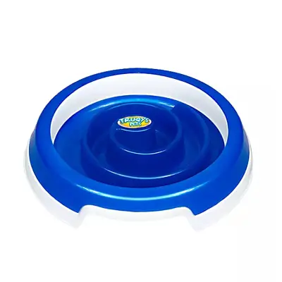 Comedouro Slow Food Azul Grande Truqys Pets