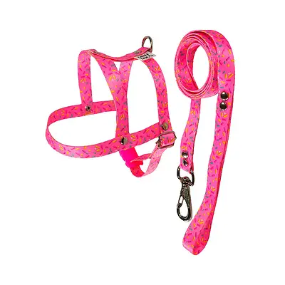 Peitoral Griff Dog Poliéster Rosa para Cães