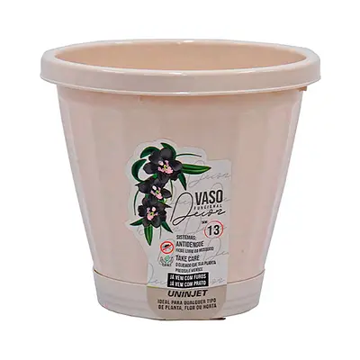 Vaso Uninjet com Prato Palha
