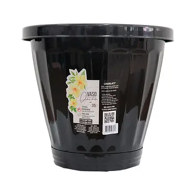 Vaso Uninjet com Prato Preto