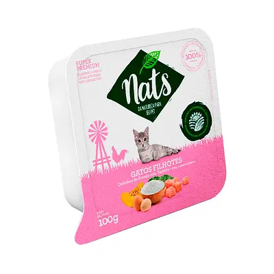 Ração Úmida Nats Cubinhos de Frango para Gatos Filhotes 100 g