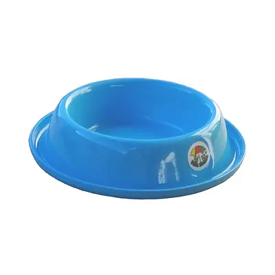 Comedouro Tigela Alumínio Azul Bebê para Cães e Gatos Vida Mansa