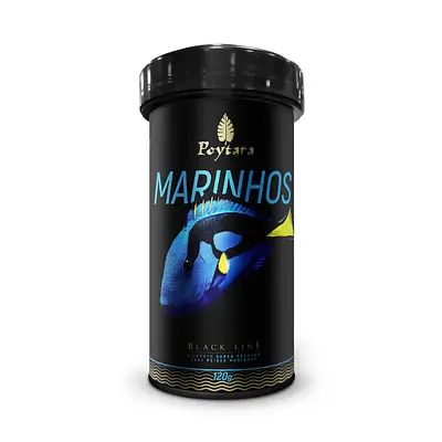 Alimento Poytara Black Line para Peixes Marinhos M