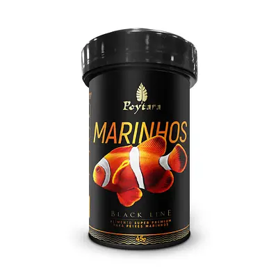 Alimento Poytara Black Line para Peixes Marinhos P
