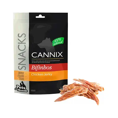 Snacks Cannix Bifinhos de Frango 80g para Cães