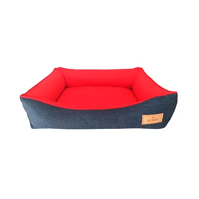 Cama AMF Jeans Vermelha para Cães e Gatos - Tam 2