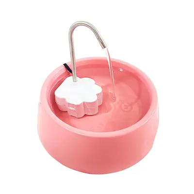 Kit Fonte PetLon Baby e Bebedouro Rosa para Cães e Gatos