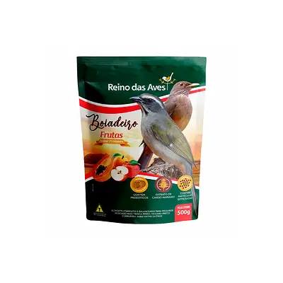 Ração Reino das Aves Boiadeiro Frutas para Pássaros