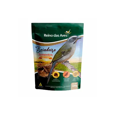 Ração Reino das Aves Boiadeiro Sementes para Pássaros