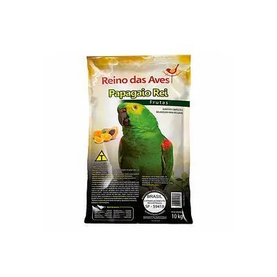 Ração Reino das Aves Papagaio Rei Mix - 10kg