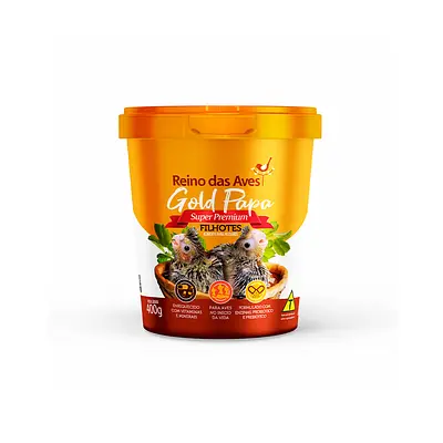 Ração Reino das Aves Gold Papa para Filhotes - 400 g