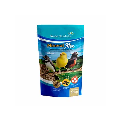 Ração Reino das Aves Mineral Gold Mix para Pássaros - 500g