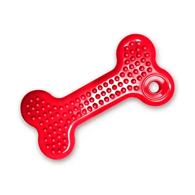 Brinquedo São Benedito Pet Osso Maciço com Cravo Vermelho para Cães