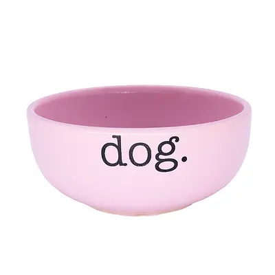 Comedouro Pet Injet Cerâmica Dog Rosa para Cães
