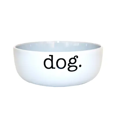 Comedouro Pet Injet Cerâmica Dog Branco para Cães