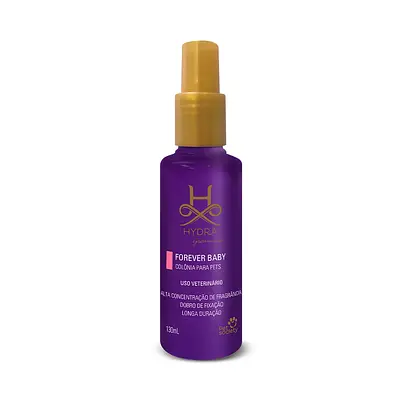 Colônia Hydra Groomers Forever Baby para Cães e Gatos 130 ml