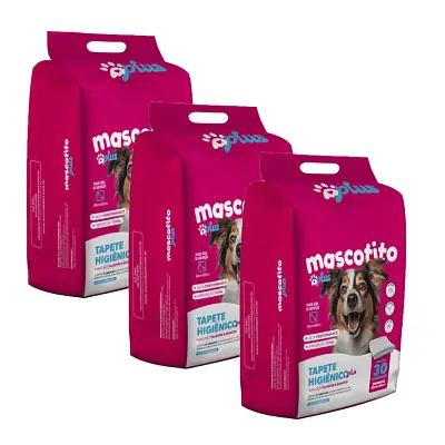 Tapete Higiênico Mascotito Plus 80x60 com 90 Unidades